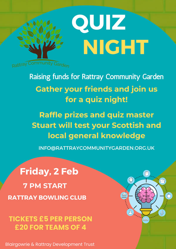 Rattray Community Garden Fundraising Quiz